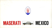 Maserati Mexico Prospekt 10.1969