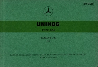 Mercedes-Benz Unimog 406 Ersatzteilliste 1964