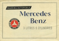 Mercedes-Benz 3 Ltr. model 12/55 HP brochure ca. 1927