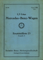 Mercedes-Benz Typ 130 Ersatzteilliste 5.1934