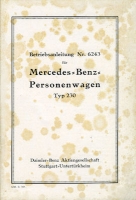 Preview: Mercedes-Benz Typ 230 W 143 Bedienungsanleitung 3.1937