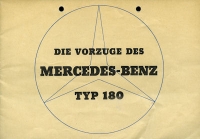 Mercedes-Benz 180 brochure 5.1954