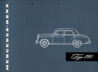 Mercedes-Benz 190 brochure 1956