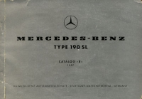 Mercedes-Benz 190 SL Partlist 1957