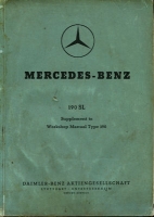 Mercedes-Benz 190 SL Reparaturanleitung 8.1958 e