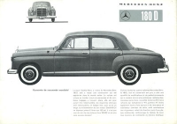 Mercedes-Benz 180 D Prospekt ca. 1960