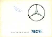 Mercedes-Benz 220 S/SE Prospekt 7.1961 e