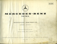 Preview: Mercedes-Benz 190 SL Ersatzteilliste 1963