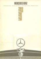 Mercedes-Benz 200-230 Standard upholsteries 12.1967