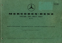 Mercedes-Benz 200 220 Partlist 1968