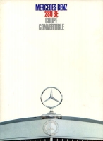 Mercedes-Benz 280 SE Coupe Cabriolet brochure 12.1967