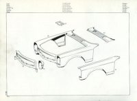 Preview: Mercedes-Benz 250 280 SL Ersatzteilliste 1972
