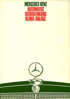 Mercedes-Benz Sonderausstattung brochure 11.1970