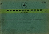 Mercedes-Benz OM 615 Partlist 4.1971