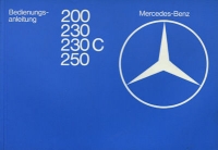 Mercedes-Benz 200-250 owner`s manual 3.1977