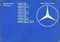 Mercedes-Benz 280 SL-450 SLC 5.0 Bedienungsanleitung 9.1979