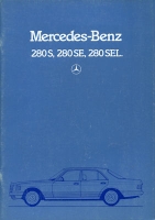 Mercedes-Benz 280 S SE SEL brochure 1982