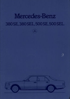 Mercedes-Benz 380 SE-500 SEL brochure 1982