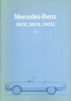 Mercedes-Benz 280 380 500 SL brochure 12.1981