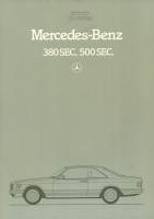 Mercedes-Benz 380-500 SEC Prospekt 11.1982