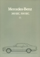 Mercedes-Benz 380 500 SEC brochure 11.1982