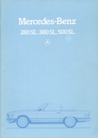 Mercedes-Benz 280 380 500 SL brochure 9.1982