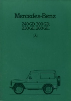 Mercedes-Benz 240 GD- 280 GE brochure 9.1982