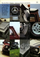 Mercedes-Benz G Sonderausstattung und Zubehör Prospekt 3.1983