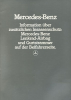 Mercedes-Benz ABS + Gurtstraffer Prospekt 9.1983