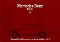 Mercedes-Benz 190 D brochure 8.1983