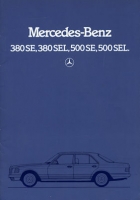 Mercedes-Benz 380 SE SEL 500 SE SEL Prospekt 6.1983