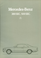 Mercedes-Benz 380-500 SEC brochure 11.1983