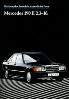 Mercedes-Benz 190 E 2.3-16 brochure 1985