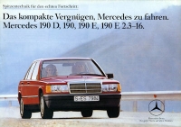 Mercedes-Benz 190 D E E2.3-16 brochure 7.1984