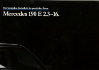 Mercedes-Benz 190 E2.3-16 brochure 8.1984