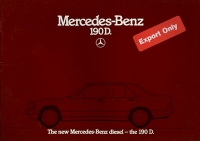 Mercedes-Benz 190 D brochure 1985