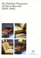 Mercedes-Benz 200-300 E equipment brochure 1.1985