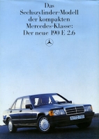 Mercedes-Benz 190 E 2.6 Prospekt 9.1985