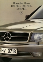 Mercedes-Benz 420-560 SEC Prospekt 8.1985 f