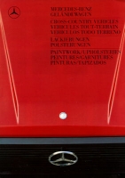 Mercedes-Benz G Klasse Farben 8.1987