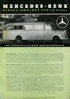 Mercedes-Benz O 3500 Prospekt 1950