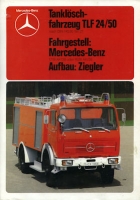 Mercedes-Benz Tanklöschfahrzeug TLF 24/50 Prospekt 1978