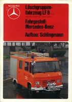 Mercedes-Benz Löschgruppenfahrzeug LF 8 Prospekt 1980