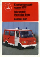 Mercedes-Benz Rettungswagen KTW Binz brochure 1981