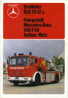 Mercedes-Benz Drehleiter DLK 23-12 SE brochure 1983