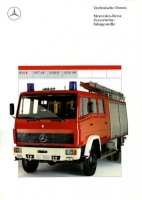 Mercedes-Benz Feuerwehrfahrgestelle brochure 1990