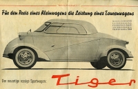 Messerschmitt Tiger brochure 1950s