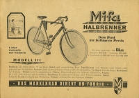 Preview: Mifa Fahrrad Programm 1930