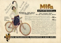 Mifa Fahrrad Programm 1930