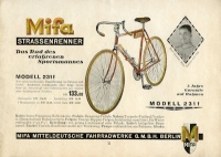 Mifa Fahrrad Programm 1930